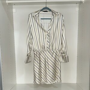 Zara Striped Button-Up Dress